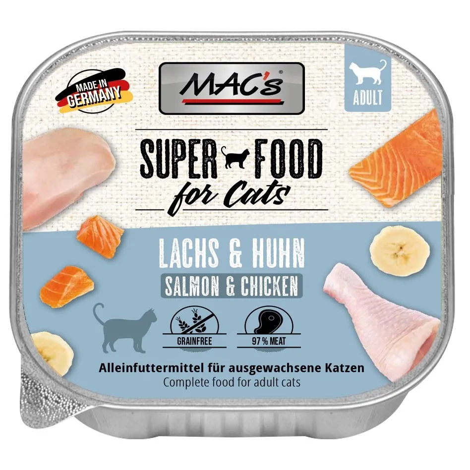 Mac´s - Katzen Schale - Lachs & Hühnchen 100g