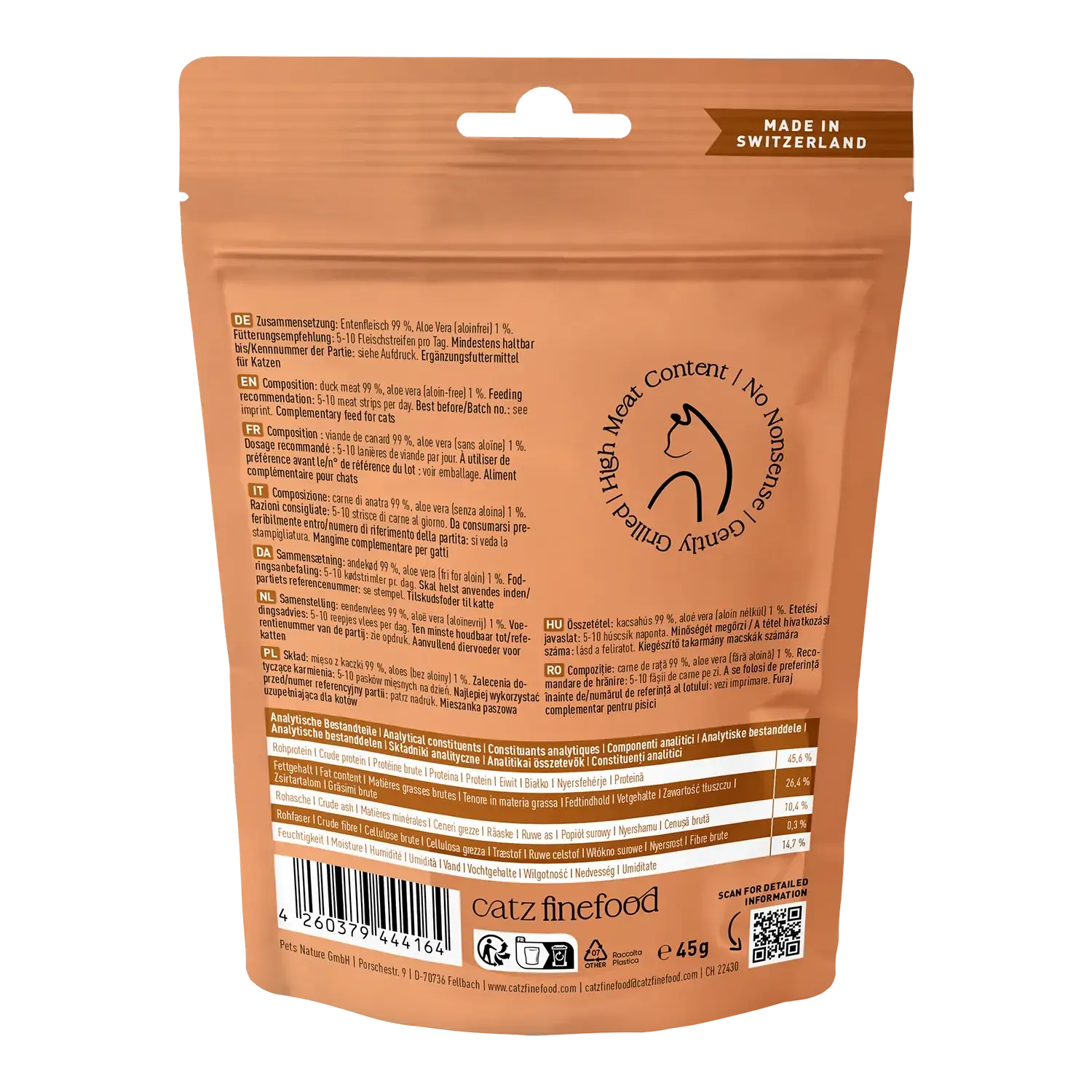catz finefood Meatz Ente 45g – Bild 3