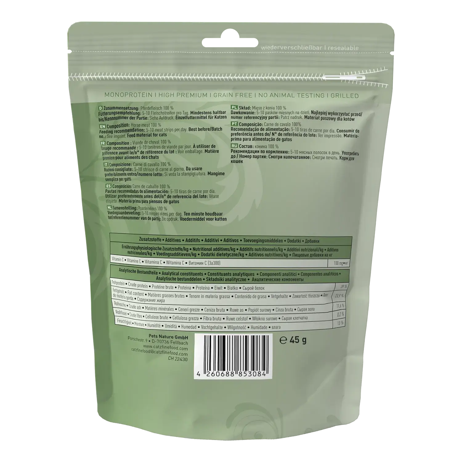 catz finefood Meatz N° 15 Pferd 45g – Bild 3
