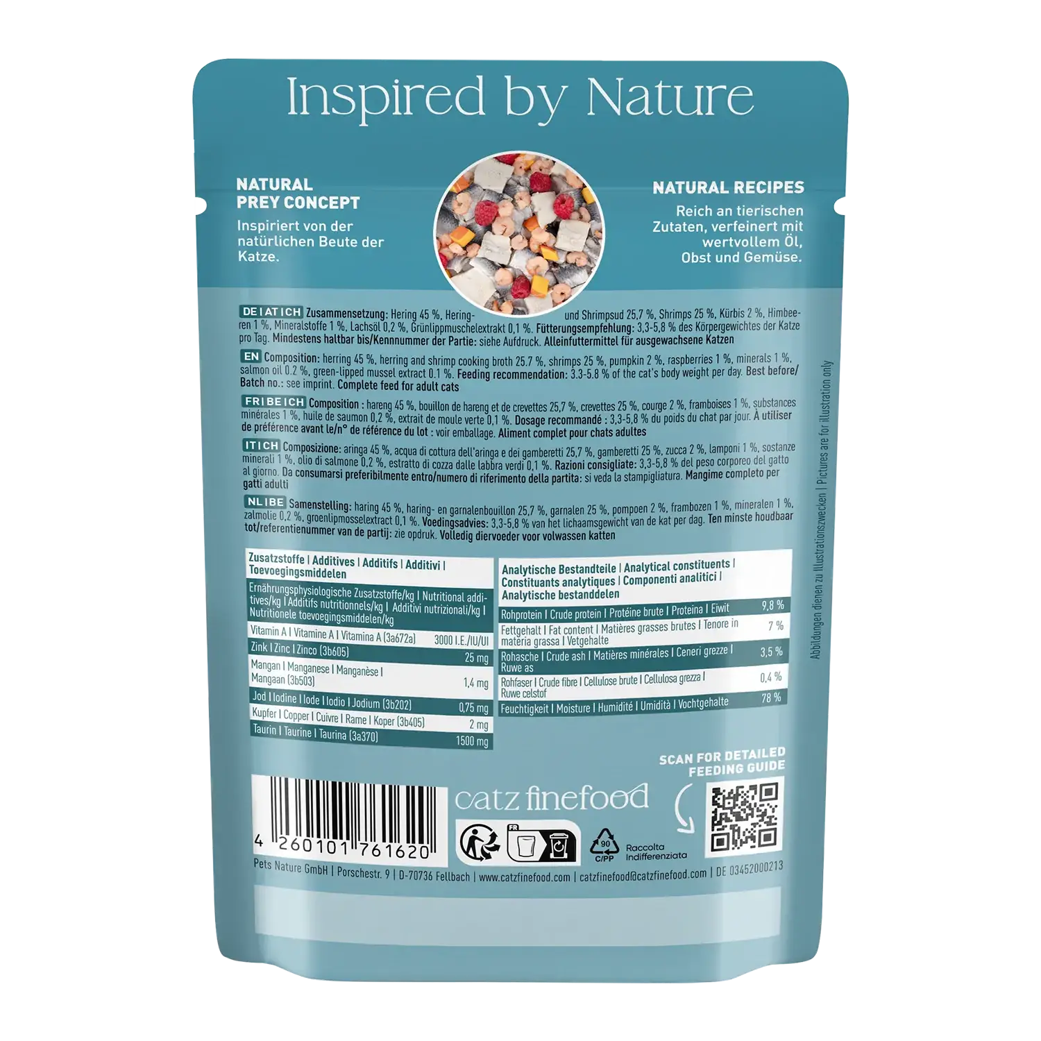 catz finefood® CLASSIC Adult Hering & Shrimps 85g – Bild 3