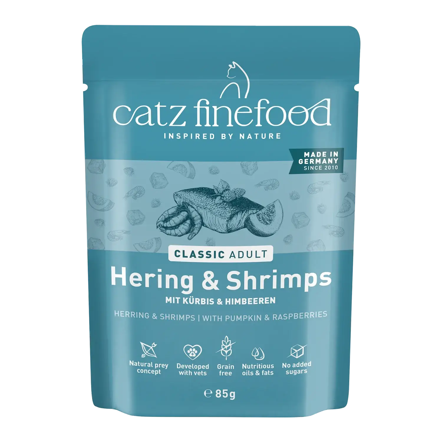 catz finefood® CLASSIC Adult Hering & Shrimps 85g