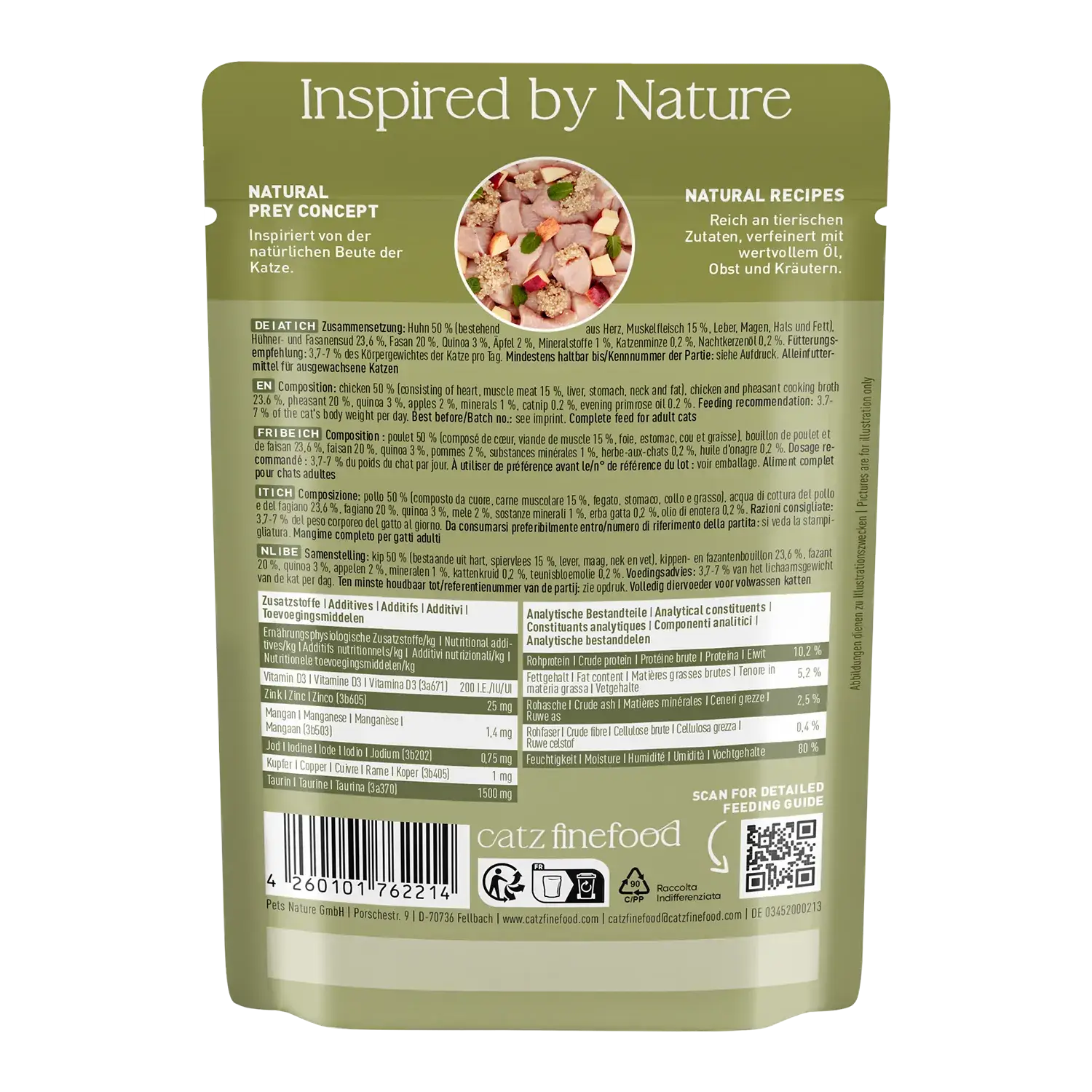 catz finefood® CLASSIC Adult Huhn & Fasan 85g – Bild 3