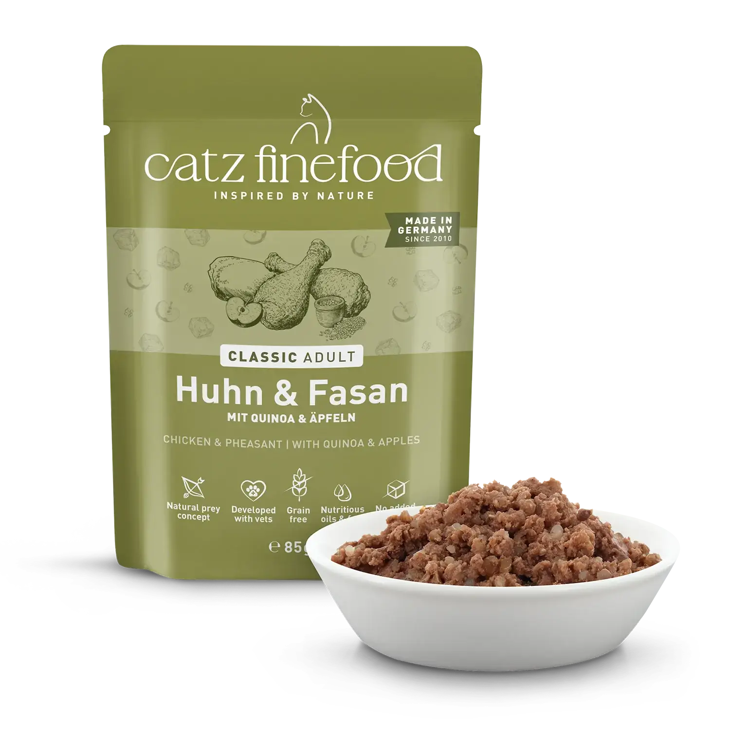 catz finefood® CLASSIC Adult Huhn & Fasan 85g – Bild 2