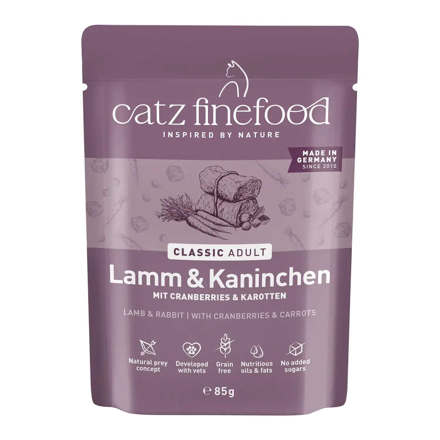 catz finefood® CLASSIC Adult Lamm & Kaninchen 85g