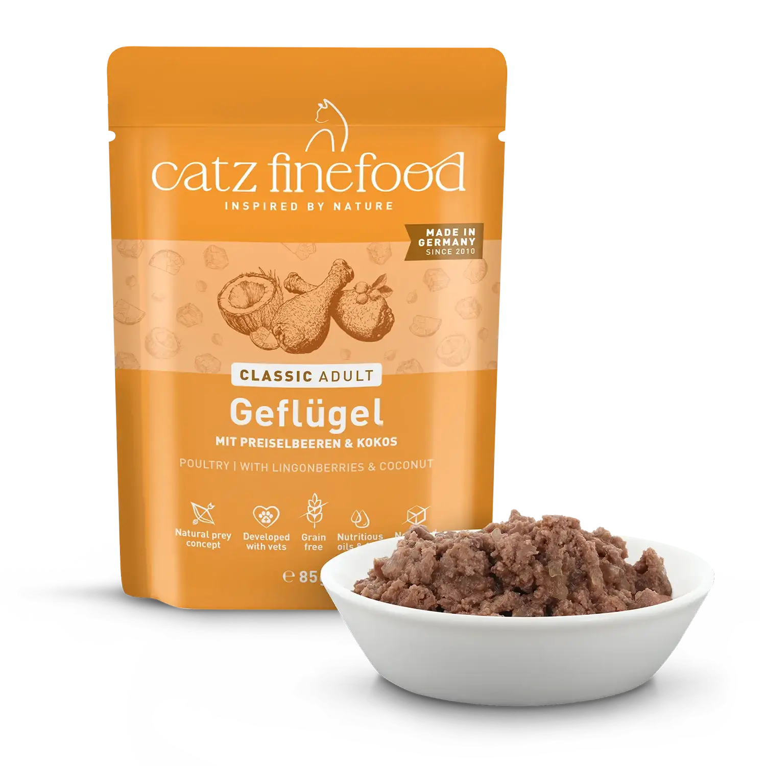 catz finefood® CLASSIC Adult Geflügel 85g – Bild 2