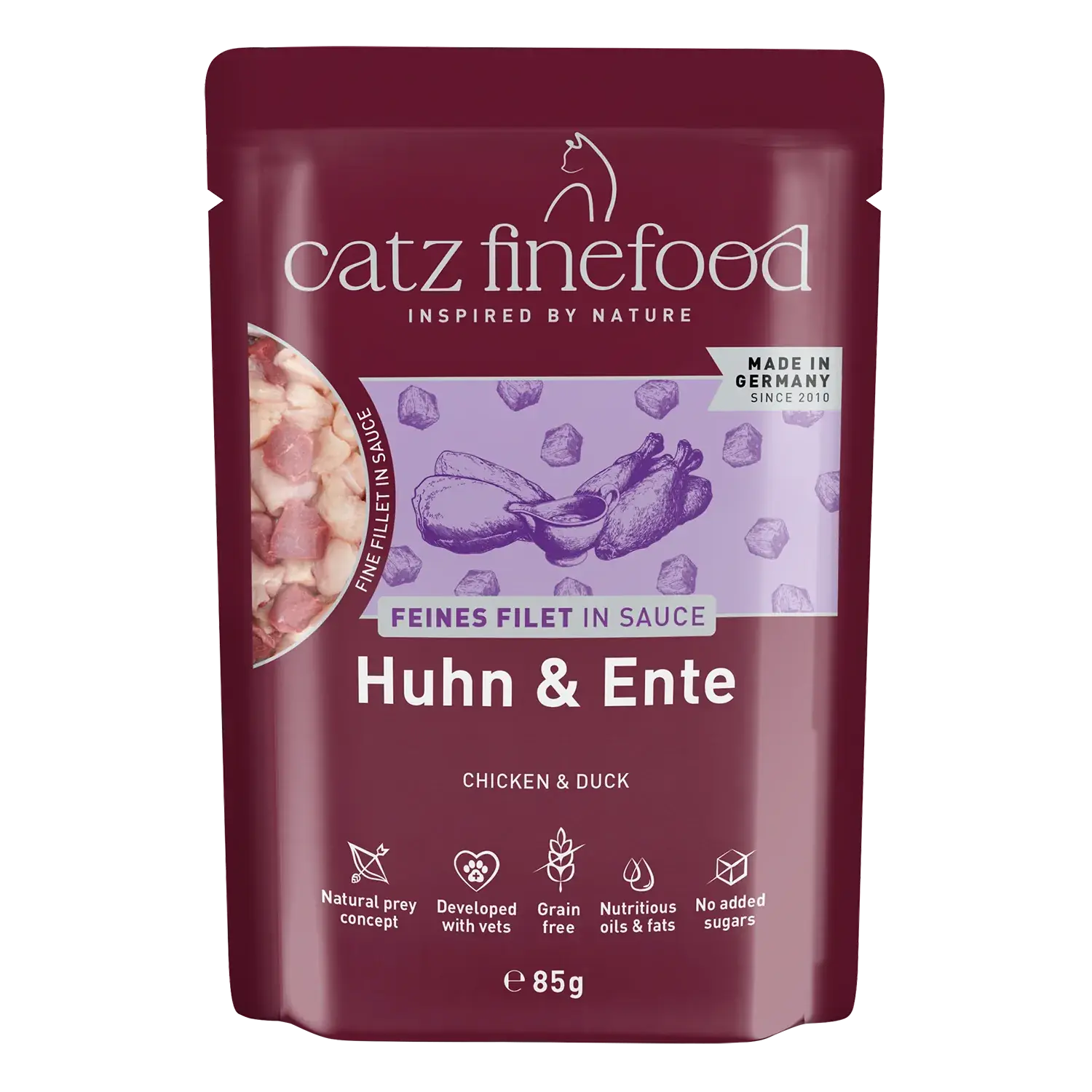 catz finefood® FEINES FILET IN SAUCE Huhn & Ente 85g