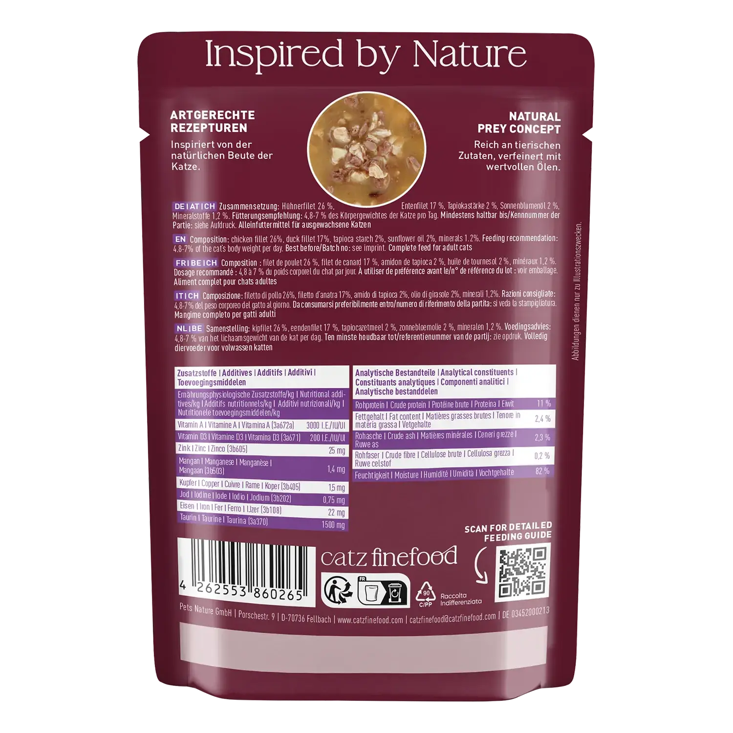 catz finefood® FEINES FILET IN SAUCE Huhn & Ente 85g – Bild 2