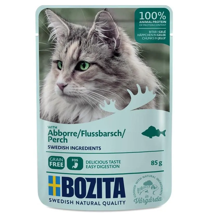 Bozita Fisch & Fleisch-Menü Häppchen in Gelee 12x85g – Bild 3