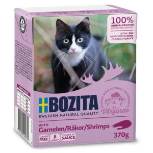 Bozita Häppchen in Soße mit Garnelen 370g