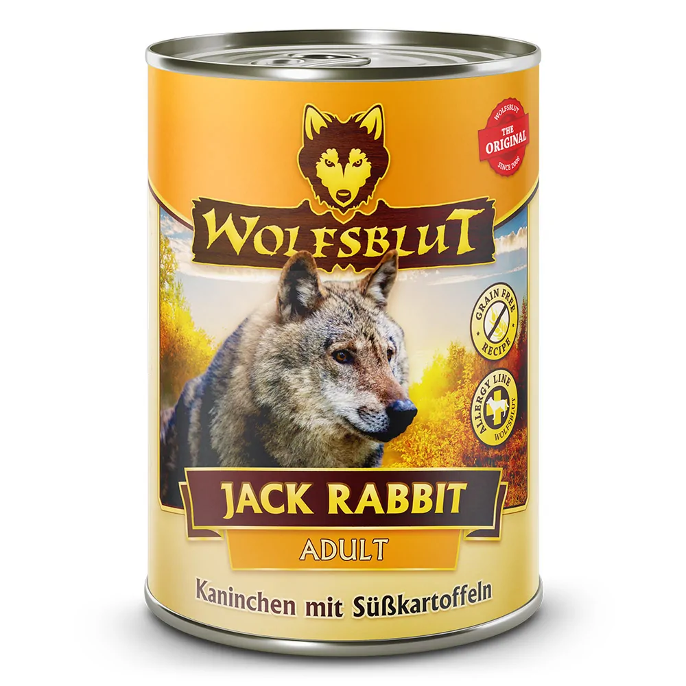 Wolfsblut Adult Jack Rabbit - Kaninchen mit Süßkartoffeln 395g Dose