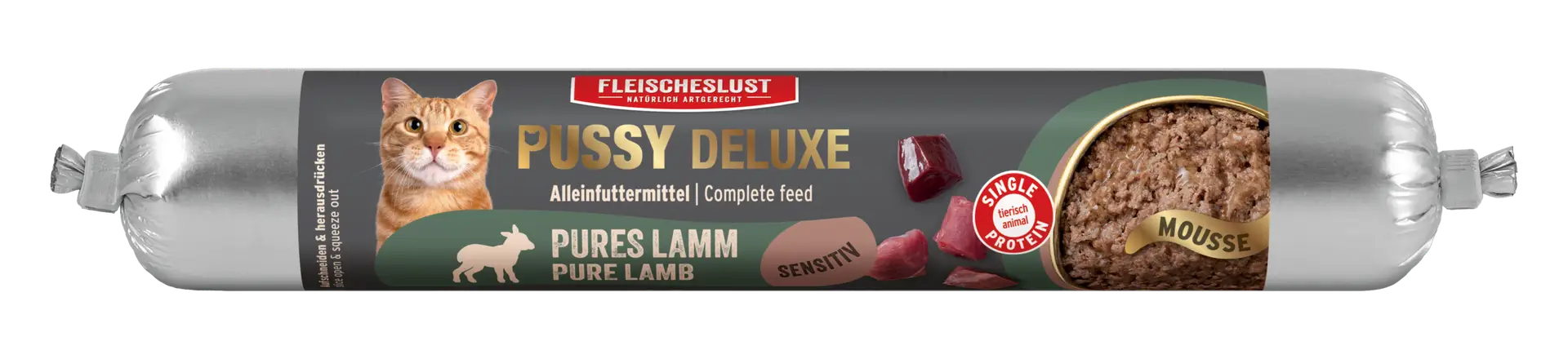 Fleischeslust - Pussy Deluxe Pures Lamm Sensitiv 100g