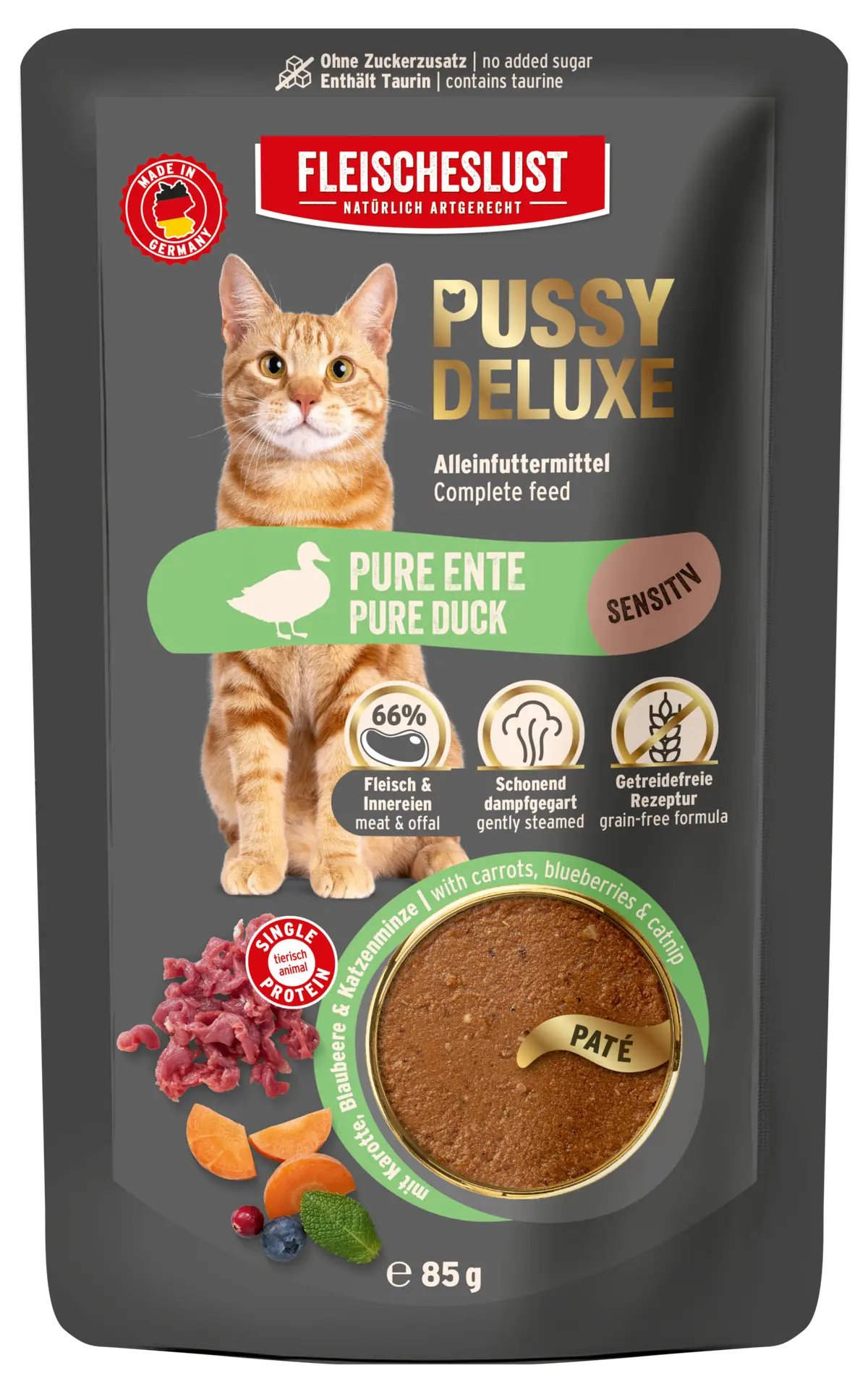 Fleischeslust - Pussy Deluxe Pure Ente 85g
