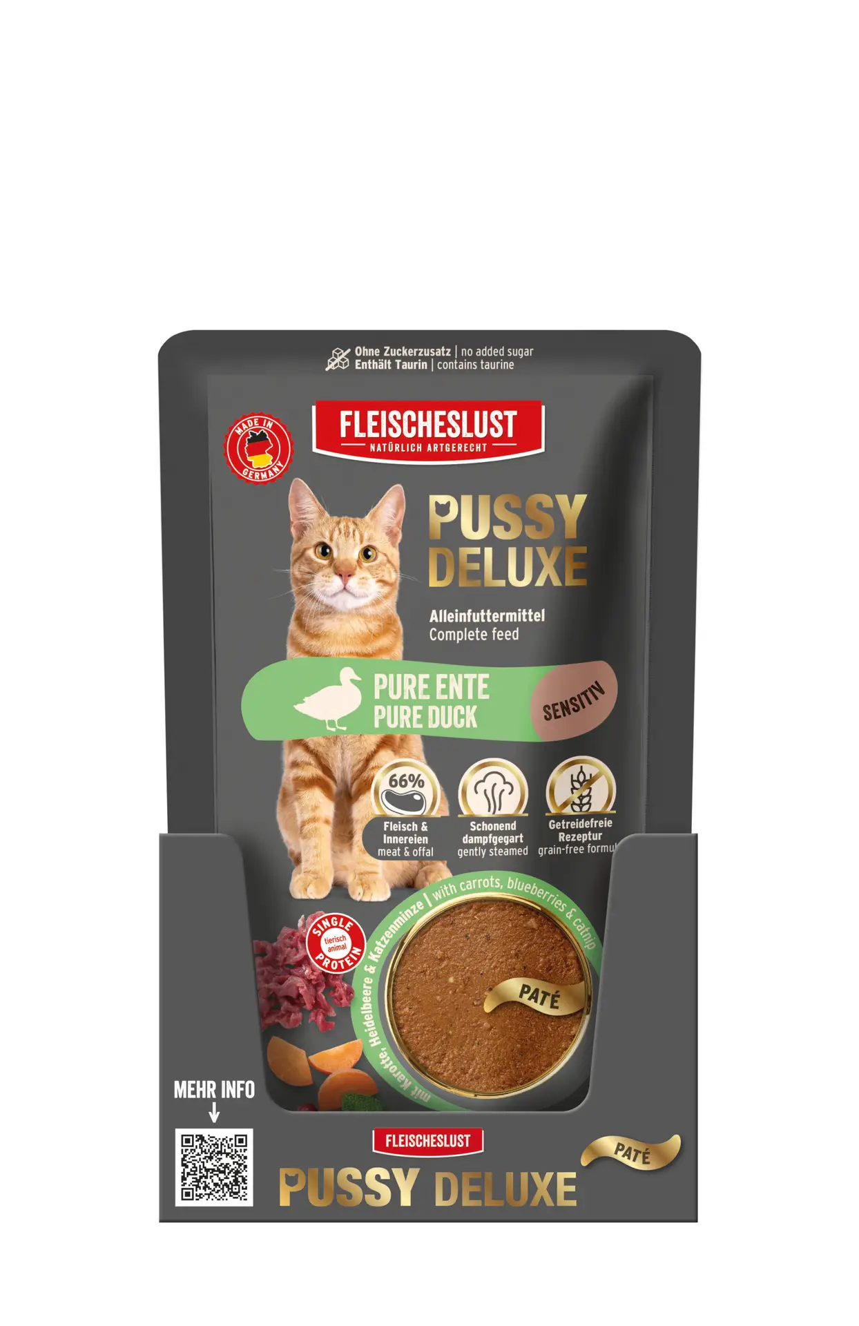 Fleischeslust - Pussy Deluxe Pure Ente 85g – Bild 5