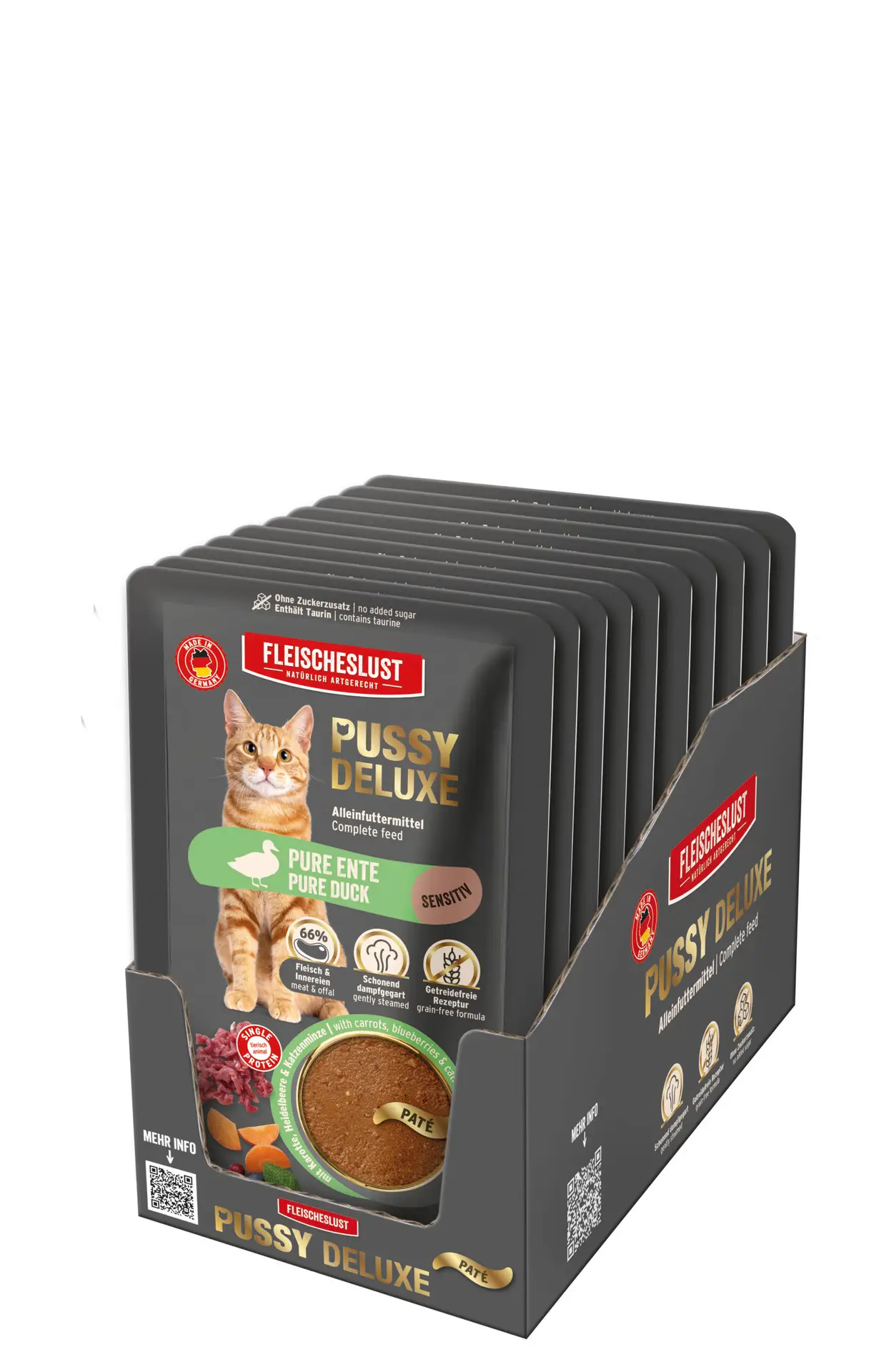 Fleischeslust - Pussy Deluxe Pure Ente 85g – Bild 6