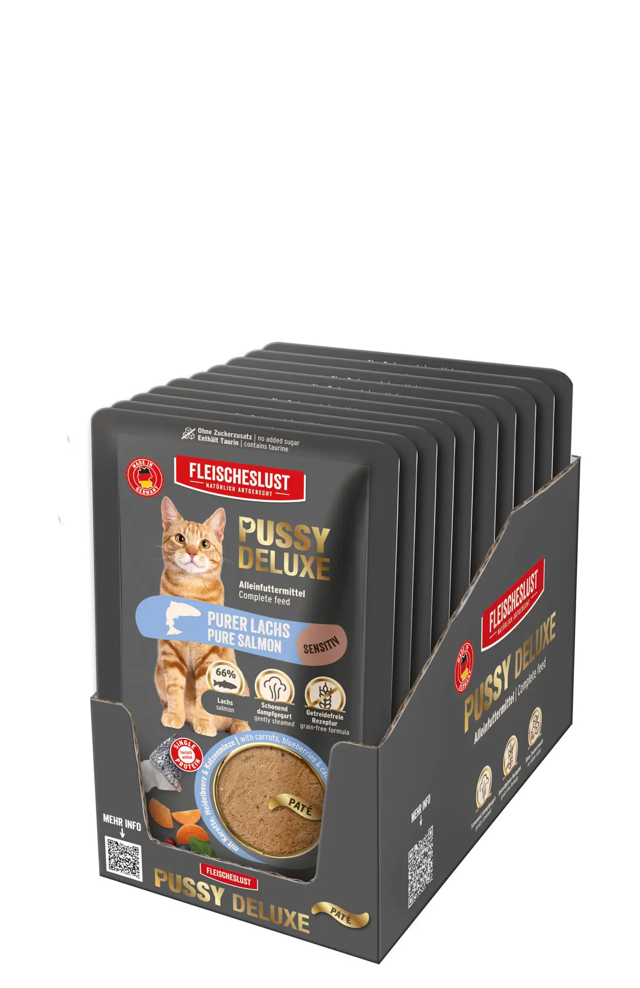 Fleischeslust - Pussy Deluxe Purer Lachs 85g – Bild 6